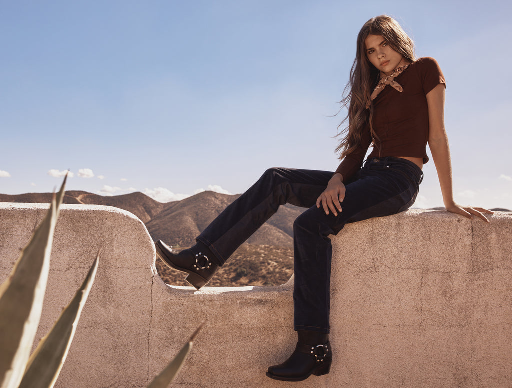 Two-Toned Denim Pants