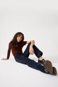 Two-Toned Denim Pants