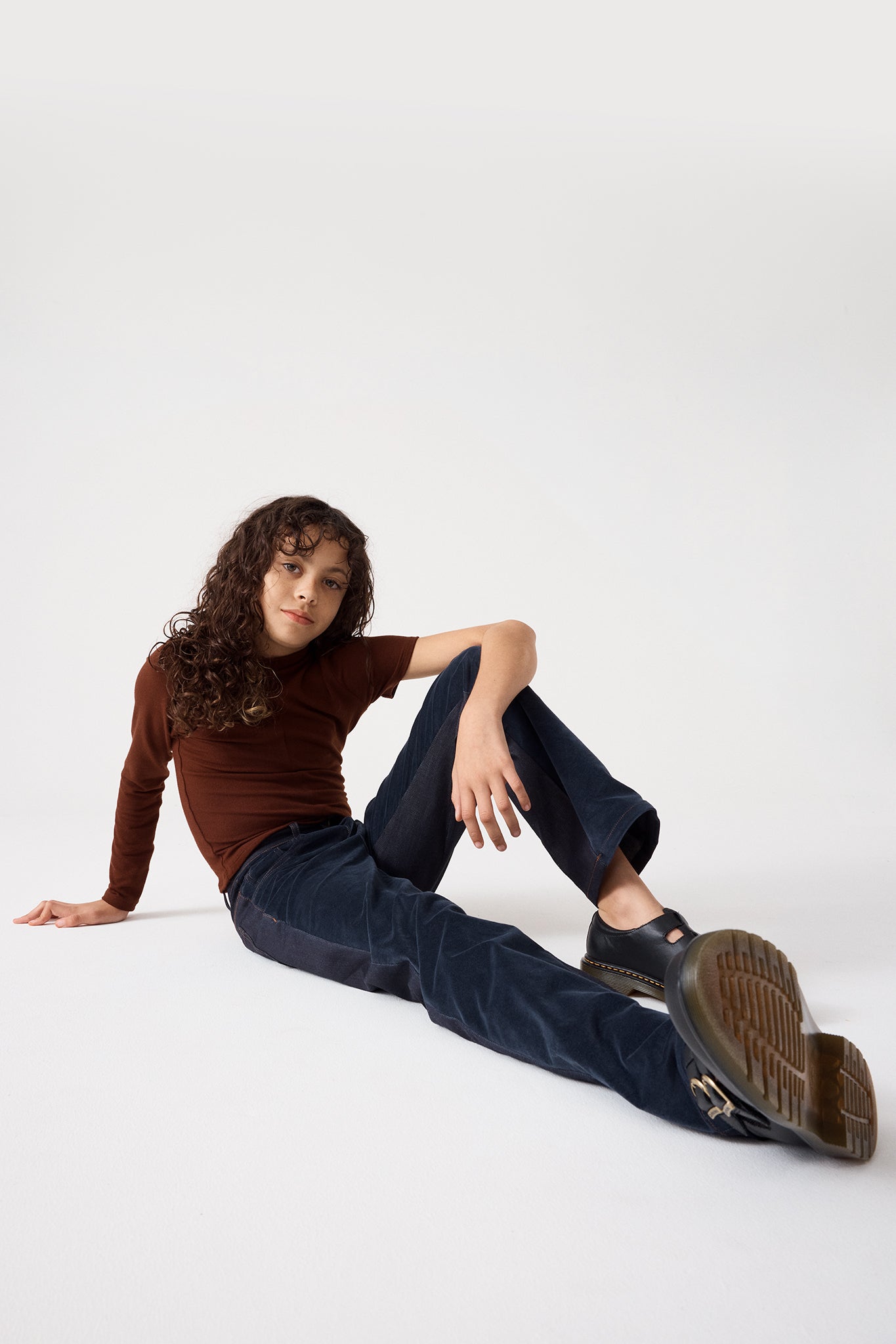 Two-Toned Denim Pants