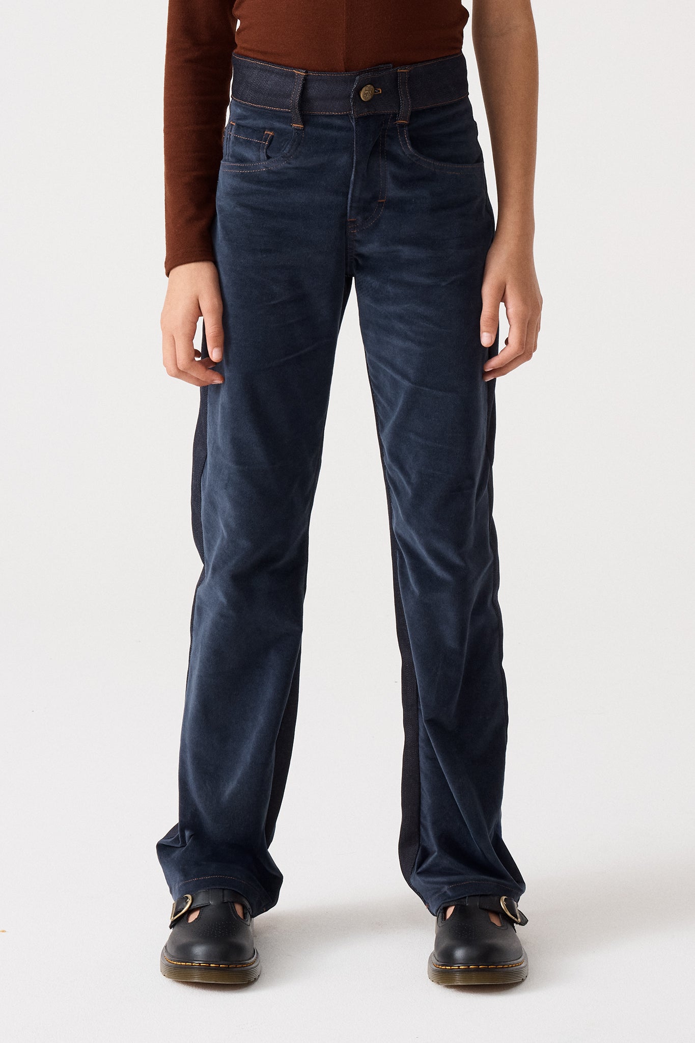 Two-Toned Denim Pants